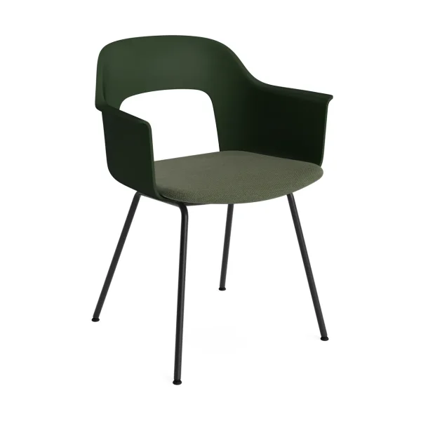 HAY Layout Armchair 213 armchair Mode 072-bottle green-black lacquered steel
