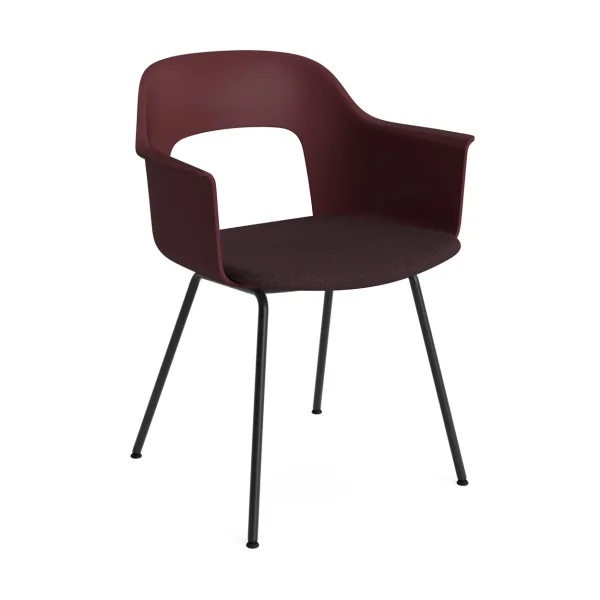 HAY Layout Armchair 213 armchair Remix 373-bordeaux-black lacquered steel