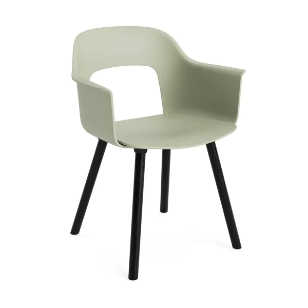 HAY Layout Armchair 221 armchair Pastel green-black lacquered oak