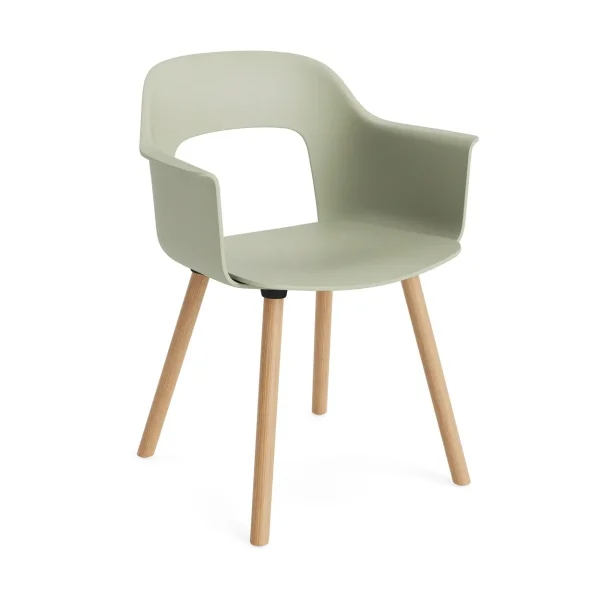 HAY Layout Armchair 221 armchair Pastel green-lacquered oak