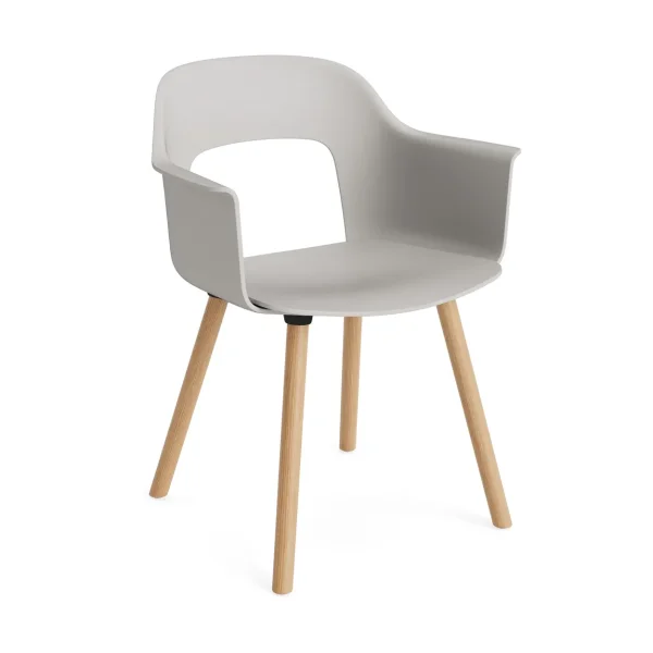 HAY Layout Armchair 221 armchair Sky grey-lacquered oak