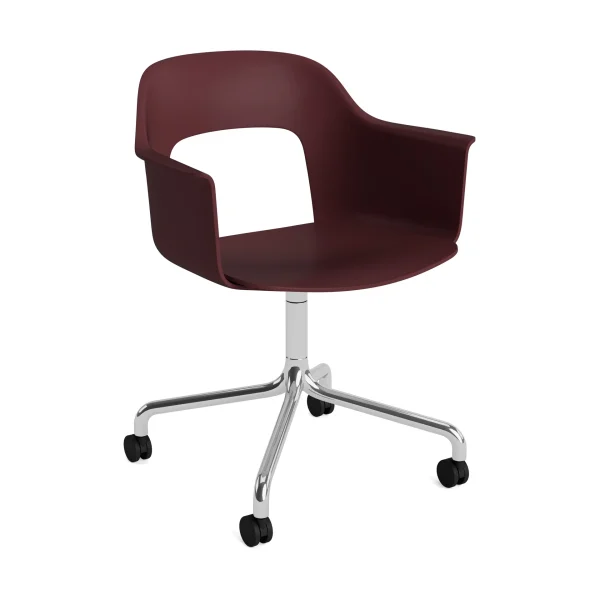 HAY Layout Armchair 261 chair Bordeaux-polished aluminum
