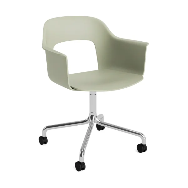 HAY Layout Armchair 261 chair Bottle green-polished aluminium