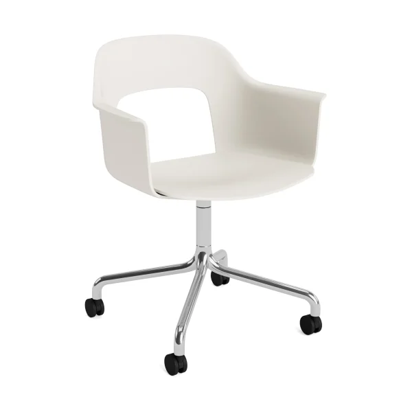 HAY Layout Armchair 261 chair Cream white-polished aluminium