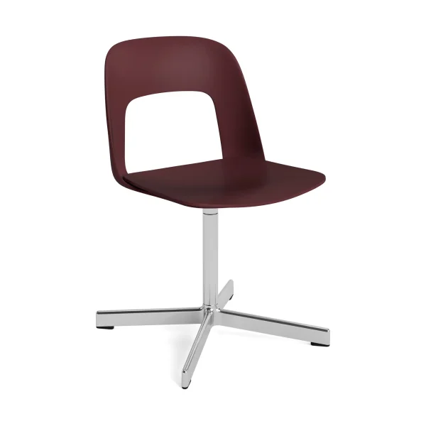 HAY Layout Chair 131 chair Bordeaux-polished aluminum