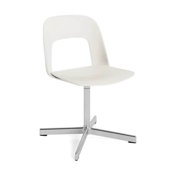 HAY Layout Chair 131 chair Cream white-polished aluminium