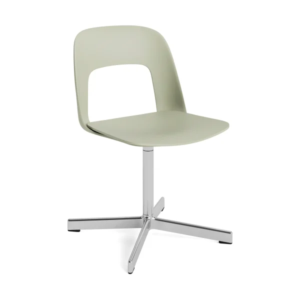 HAY Layout Chair 131 chair Pastel green-polished aluminium