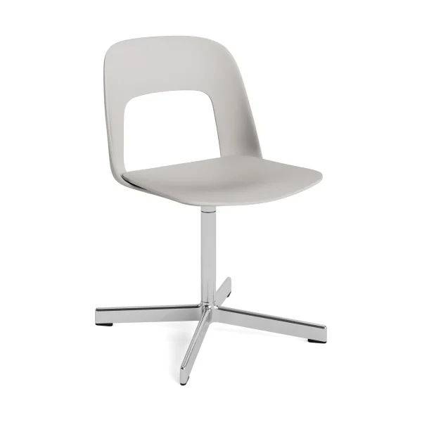 HAY Layout Chair 131 chair Sky grey-polished aluminium