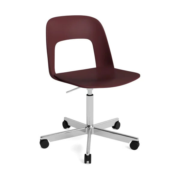 HAY Layout Chair 141 chair Bordeaux-polished aluminum