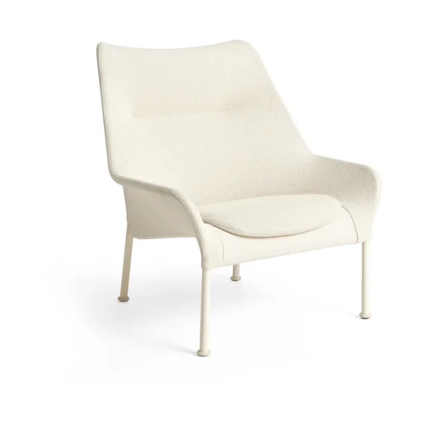 HAY O2 Lounge Chair armchair Soft cream-lacquered steel eggshell