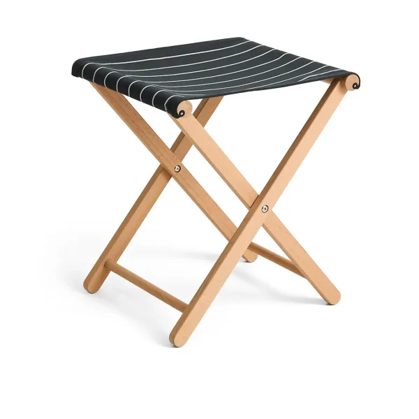 HAY Outdoor Market folding stool Black-beige