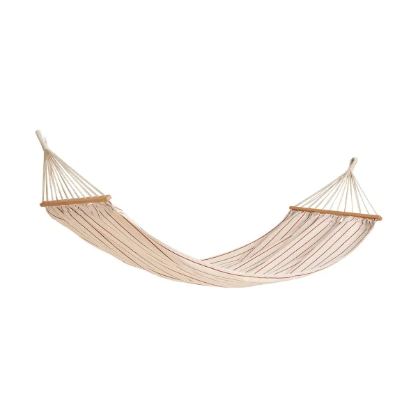 HAY Outdoor Market hammock Beige-red, 210x100 cm