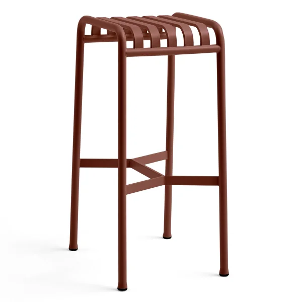 HAY Palissade bar stool Iron red