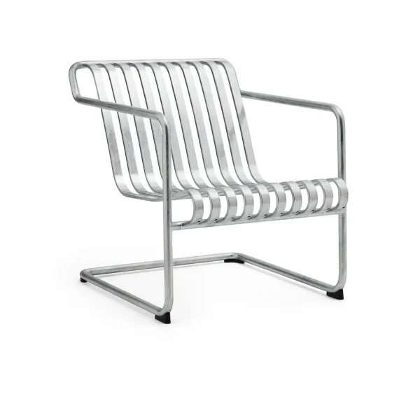 HAY Palissade Cantilever Low lounge armchair Hot galvanised steel