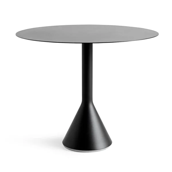 HAY Palissade Cone round coffee table Anthracite, ø90