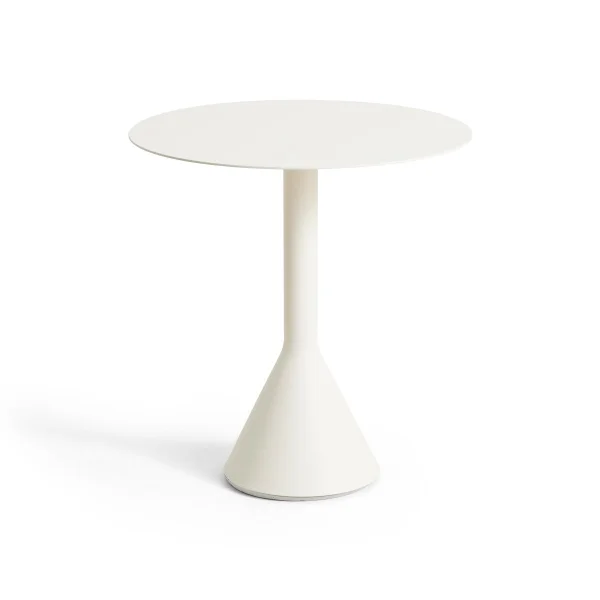 HAY Palissade Cone round coffee table Cream white, Ø70 cm