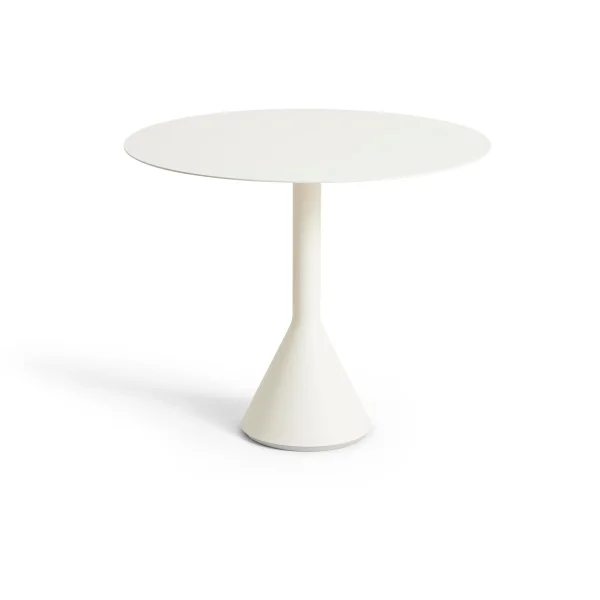HAY Palissade Cone round coffee table Cream white, Ø90 cm