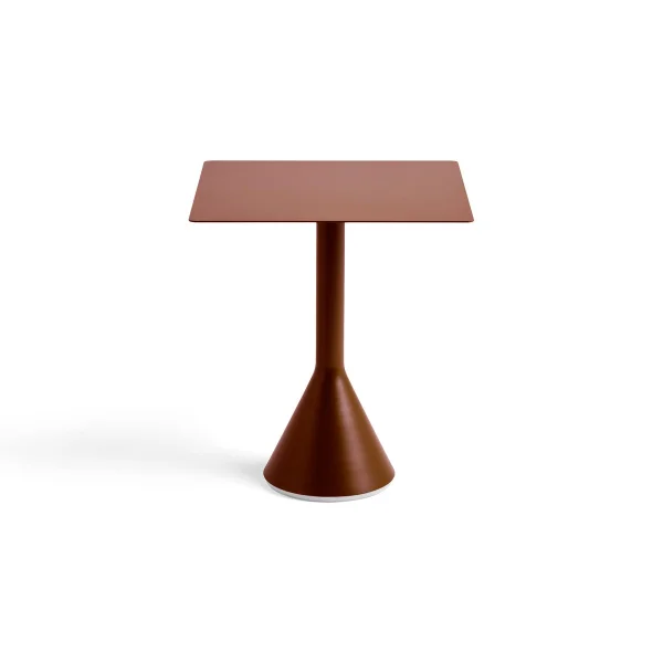 HAY Palissade Cone square coffee table 65x65 cm Iron red
