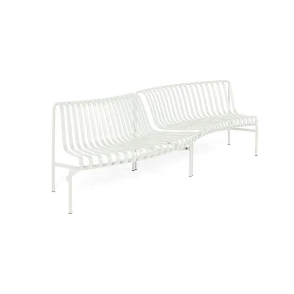 HAY Palissade Dining park bench in-out Cream white