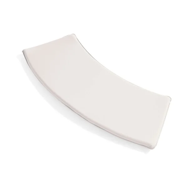 HAY Palissade Dining seat cushion for park bench with curved back Cream white
