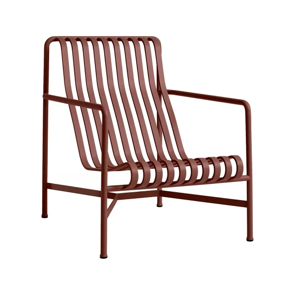 HAY Palissade High lounge chair Iron red