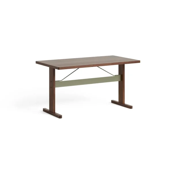 HAY Passerelle dining table 160x85x74 cm Walnut-Thyme green