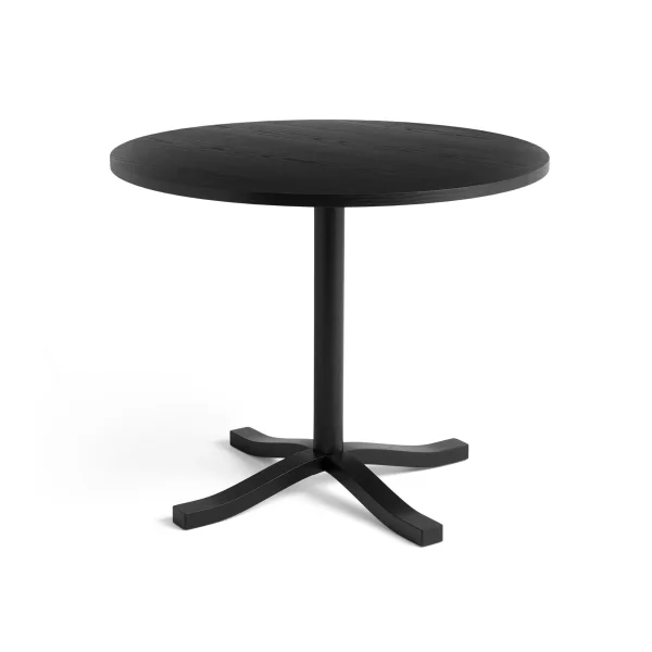 HAY Pastis Table dining table Ø90 Black lacquered ash