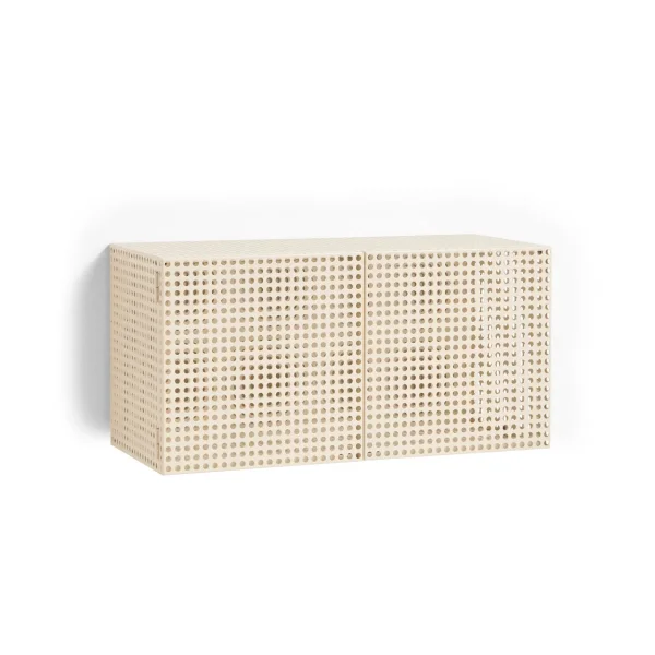 HAY Perforated Cabinet wall cabinet small Eggshell