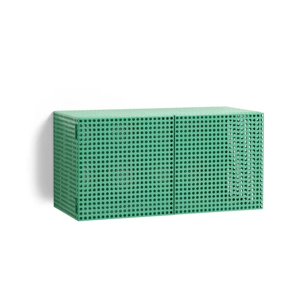 HAY Perforated Cabinet wall cabinet small Soft jade