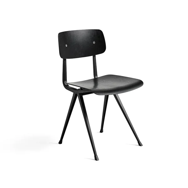 HAY Result chair Black oak-black steel frame