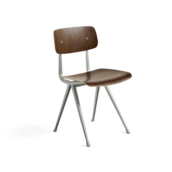HAY Result chair Smoked oak-beige steel frame