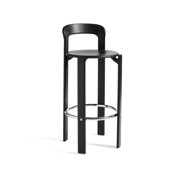 HAY Rey bar stool 75 cm Deep black