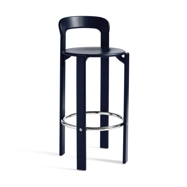 HAY Rey bar stool 75 cm Deep blue