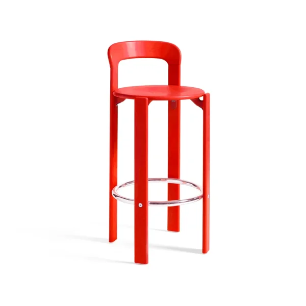 HAY Rey bar stool 75 cm Scarlet red