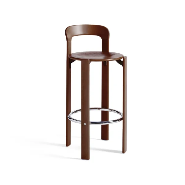 HAY Rey bar stool 75 cm Umber brown