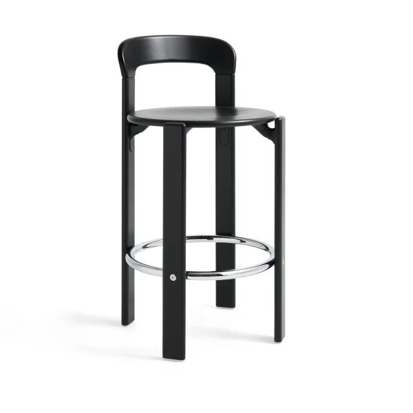 HAY Rey bar stool low 65 cm Deep black
