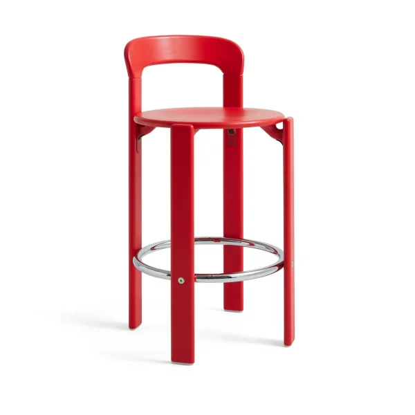 HAY Rey bar stool low 65 cm Scarlet red