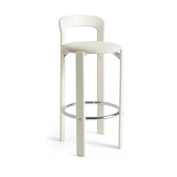 HAY Rey bar stool upholstered 75 cm Mode 011-cream white