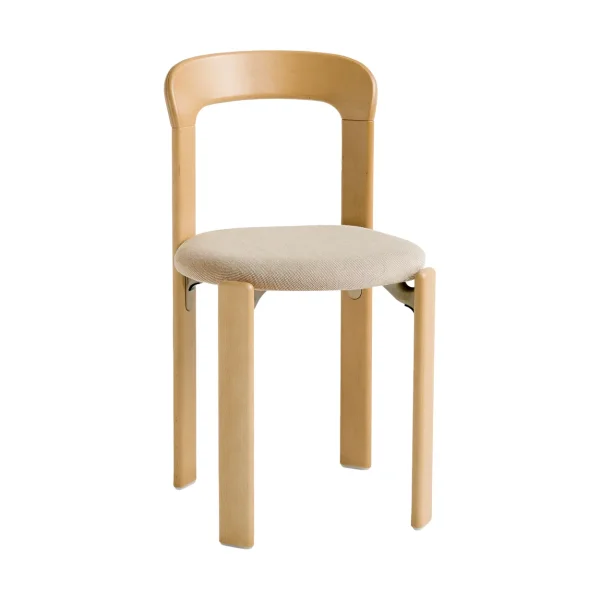 HAY Rey chair upholstered seat Fabric Steelcut Trio 213 golden