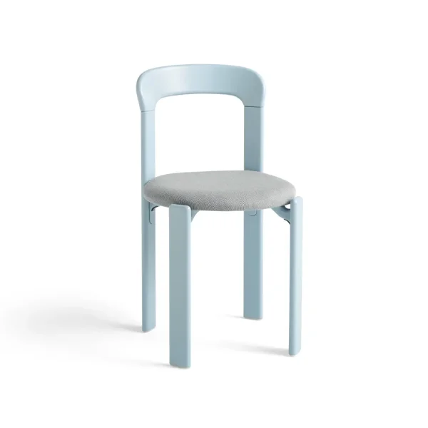 HAY Rey chair upholstered seat Steelcut trio 113 slate blue