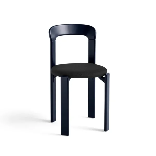 HAY Rey chair upholstered seat Steelcut trio 190 deep blue