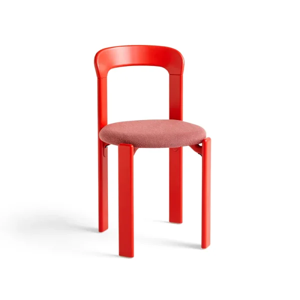 HAY Rey chair upholstered seat Steelcut trio 636 scarlet red