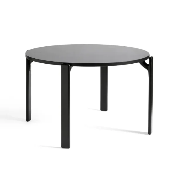 HAY Rey dining table Ø128 cm deep black