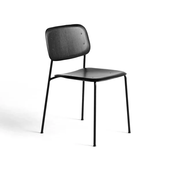 HAY Soft Edge 40 chair Black oak-black steel frame