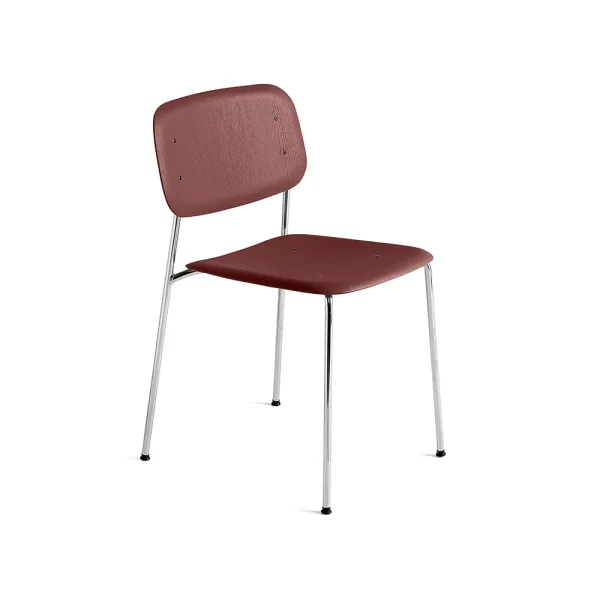 HAY Soft Edge 40 chair Fall red-chrome frame