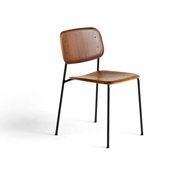 HAY Soft Edge 40 chair Smoked oak-black steel frame