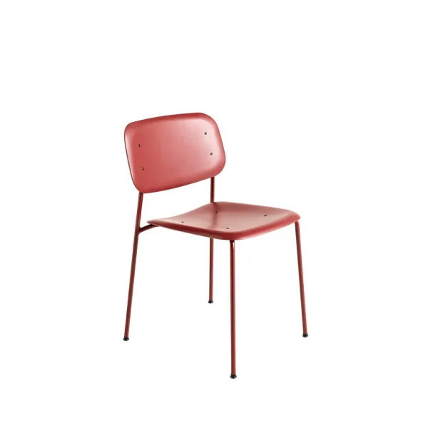 HAY Soft Edge 45 chair Fall red, fall red steel frame