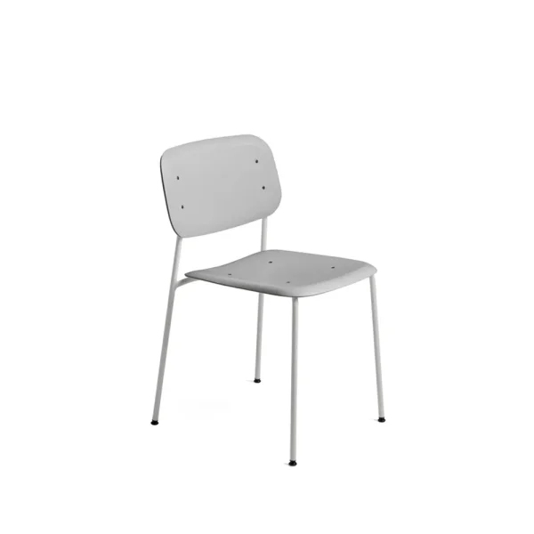 HAY Soft Edge 45 chair Soft grey-soft grey steel frame