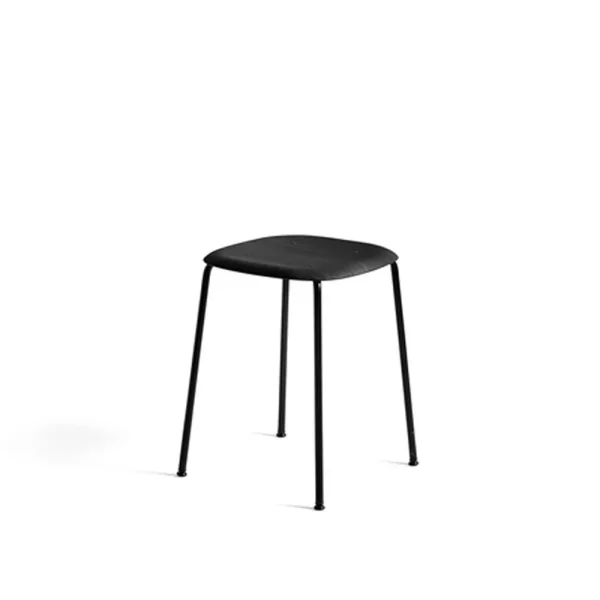 HAY Soft Edge 70 stool Black oak-black steel frame