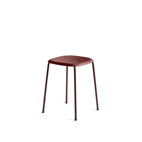 HAY Soft Edge 70 stool Fall red, fall red steel frame